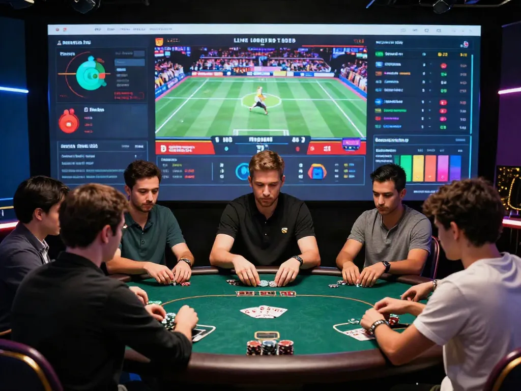 Online gambling scene at http://tx88-onl.net with players enjoying casino games and sports betting.