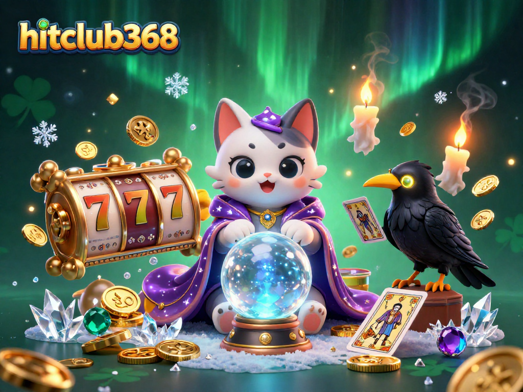 Engage with hitclub368 for exciting slot games featuring fortune teller cat and magical elements.