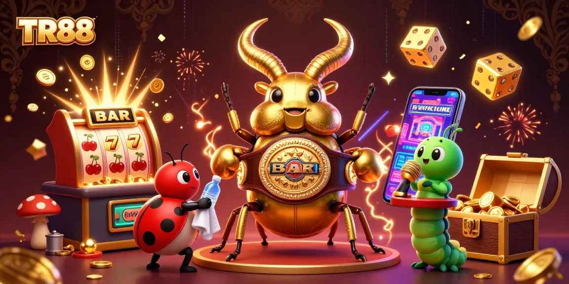 Experience the thrill of TR88 with vibrant casino elements and dynamic characters in action.
