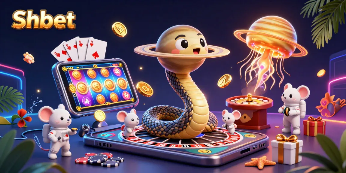 Place bets on Shbet's cosmic roulette with astronaut mice and a golden jellyfish dealer.