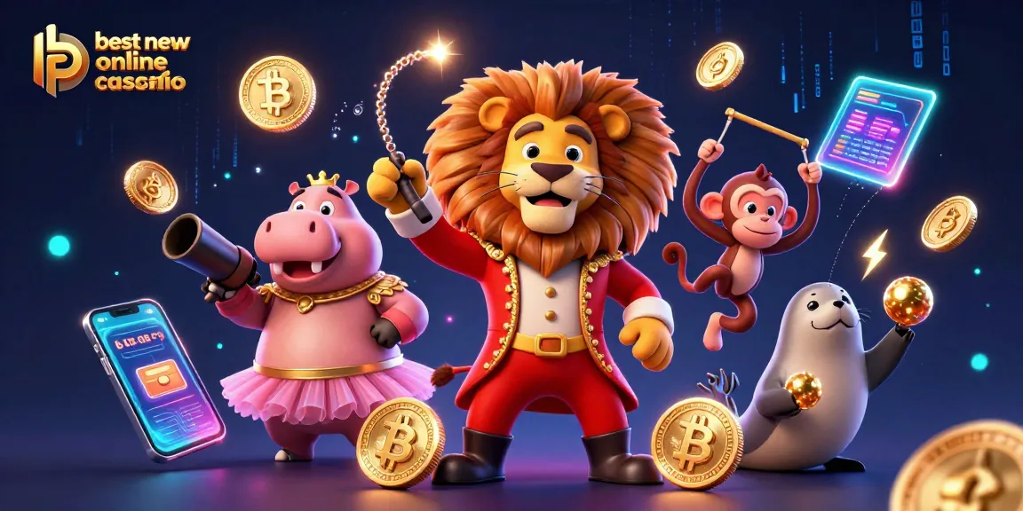 Experience the excitement of the best new online casino australia with animated characters and digital elements.